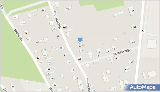 Sochocin, Pułaskiego, 20, mapa Sochocin
