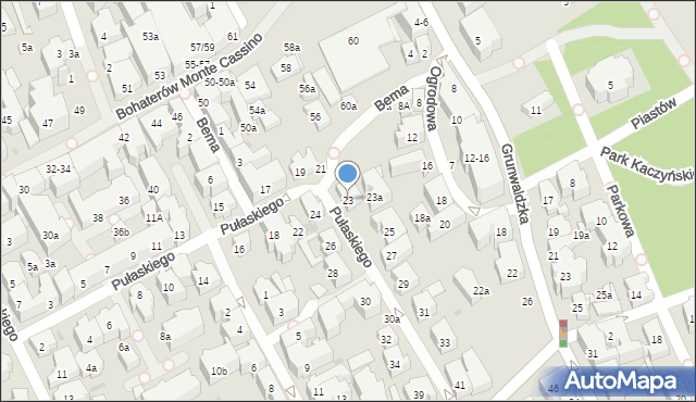 Sopot, Pułaskiego Kazimierza, gen., 23, mapa Sopotu