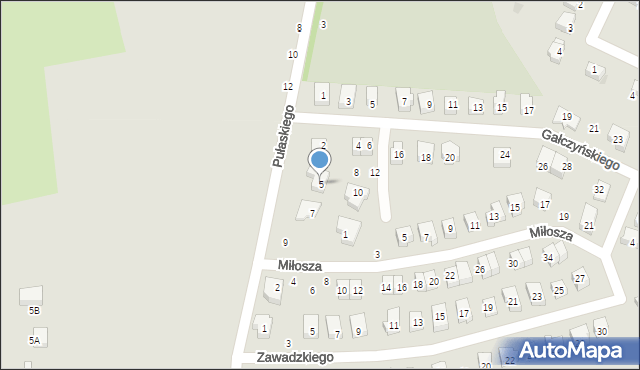 Strzelin, Pułaskiego Kazimierza, gen., 5, mapa Strzelin