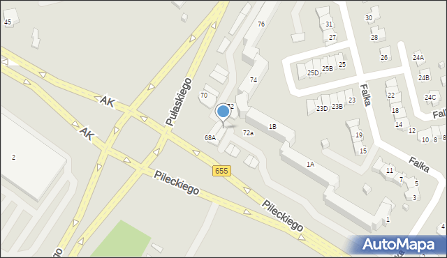 Suwałki, Pułaskiego Kazimierza, gen., 68C, mapa Suwałk