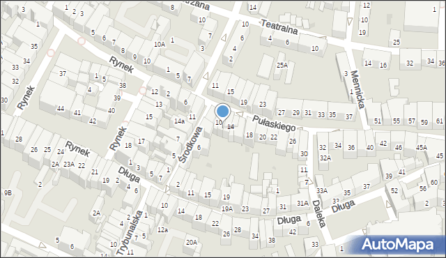 Świdnica, Pułaskiego Kazimierza, gen., 12, mapa Świdnicy