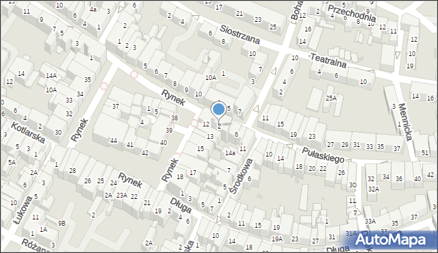 Świdnica, Pułaskiego Kazimierza, gen., 2, mapa Świdnicy