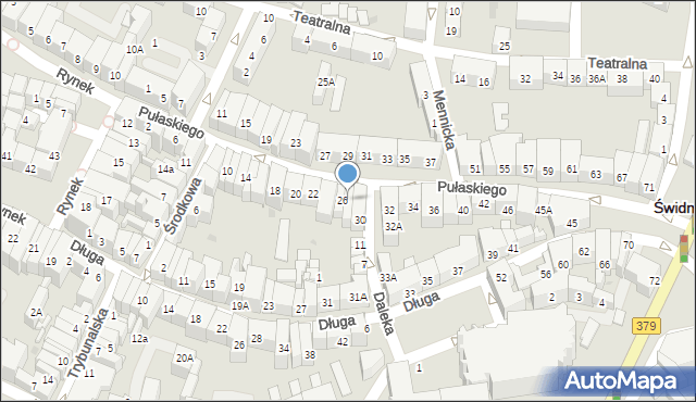 Świdnica, Pułaskiego Kazimierza, gen., 28, mapa Świdnicy