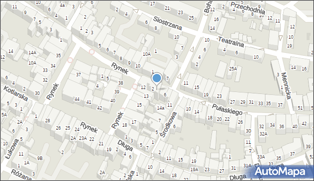 Świdnica, Pułaskiego Kazimierza, gen., 4, mapa Świdnicy