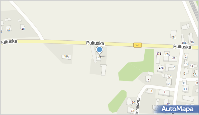 Świercze, Pułtuska, 49, mapa Świercze