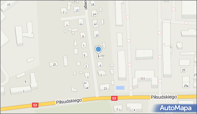 Szczytno, Pułaskiego Kazimierza, gen., 6, mapa Szczytno