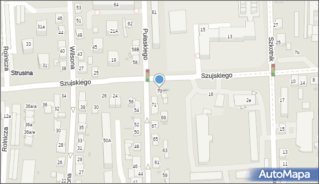 Tarnów, Pułaskiego Kazimierza, gen., 73, mapa Tarnów