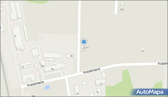 Tarnowskie Góry, Puszkina Aleksandra, 47, mapa Tarnowskie Góry
