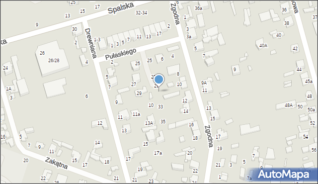 Tomaszów Mazowiecki, Pułaskiego Kazimierza, gen., 31, mapa Tomaszów Mazowiecki