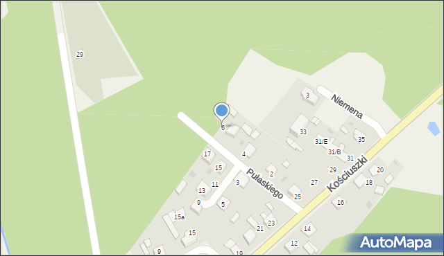 Tworóg, Pułaskiego Kazimierza, gen., 6, mapa Tworóg