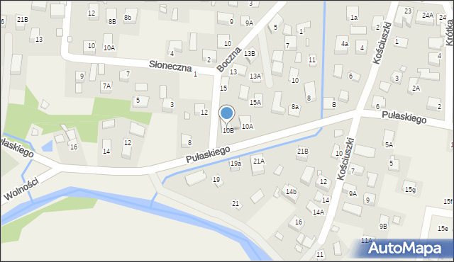 Tylicz, Pułaskiego Kazimierza, gen., 10B, mapa Tylicz