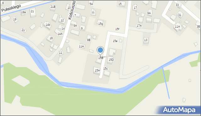 Tylicz, Pułaskiego Kazimierza, gen., 15B, mapa Tylicz