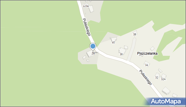 Tylicz, Pułaskiego Kazimierza, gen., 29, mapa Tylicz