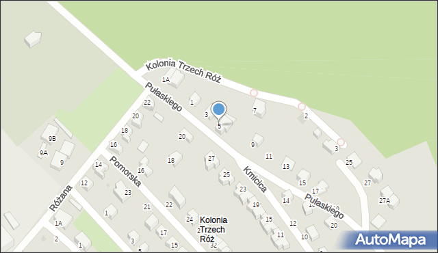 Wałbrzych, Pułaskiego Kazimierza, gen., 5, mapa Wałbrzycha