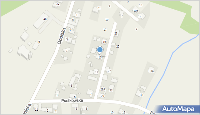 Węgry, Pustkowska, 13, mapa Węgry