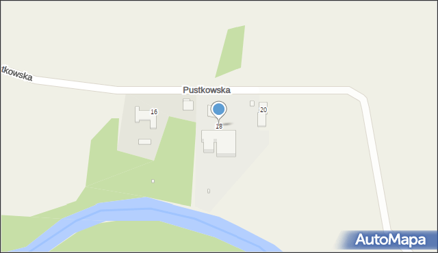 Węgry, Pustkowska, 18, mapa Węgry