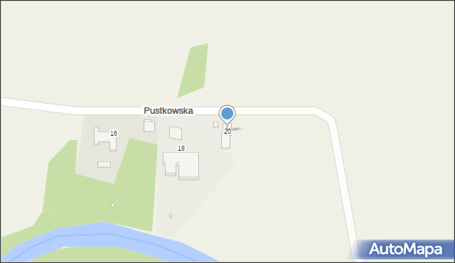 Węgry, Pustkowska, 20, mapa Węgry