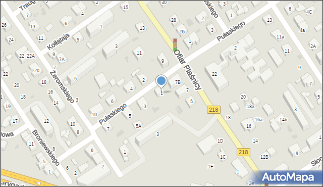 Wejherowo, Pułaskiego Kazimierza, gen., 1, mapa Wejherowo