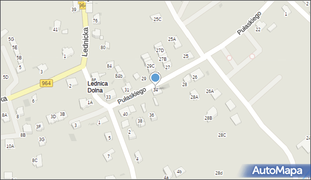 Wieliczka, Pułaskiego Kazimierza, gen., 34, mapa Wieliczka