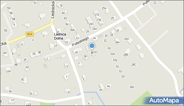 Wieliczka, Pułaskiego Kazimierza, gen., 36, mapa Wieliczka