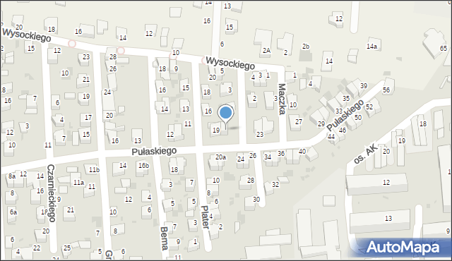 Wieluń, Pułaskiego Kazimierza, gen., 21, mapa Wieluń