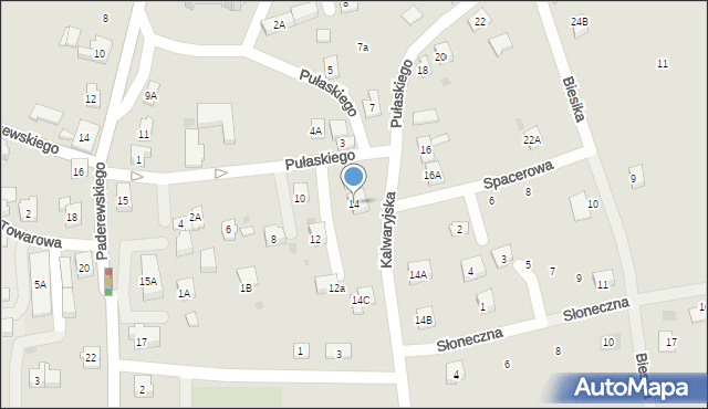 Wilamowice, Pułaskiego Kazimierza, gen., 14, mapa Wilamowice