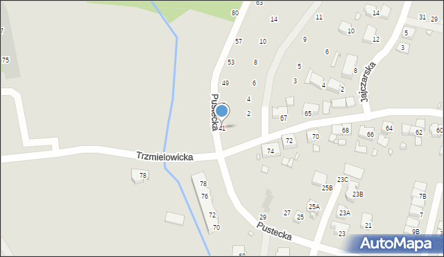 Wrocław, Pustecka, 41, mapa Wrocławia