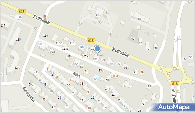 Wyszków, Pułtuska, 103, mapa Wyszków