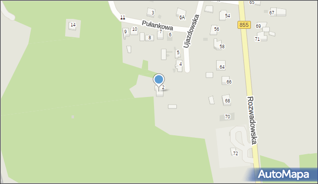 Zaklików, Pułankowa, 2, mapa Zaklików
