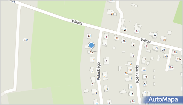 Zawidów, Pułaskiego Kazimierza, gen., 2a, mapa Zawidów