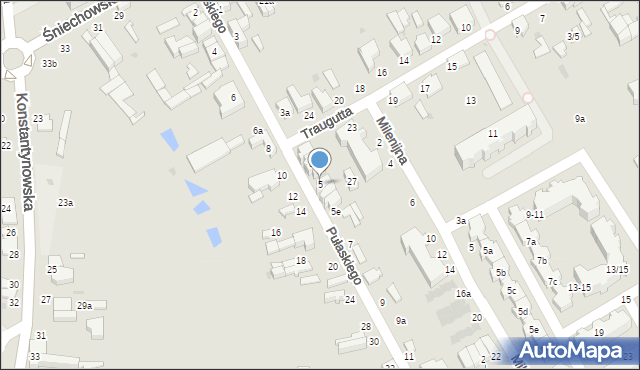 Zgierz, Pułaskiego Kazimierza, gen., 5, mapa Zgierz