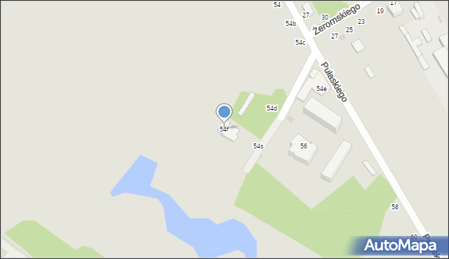 Zgierz, Pułaskiego Kazimierza, gen., 54f, mapa Zgierz