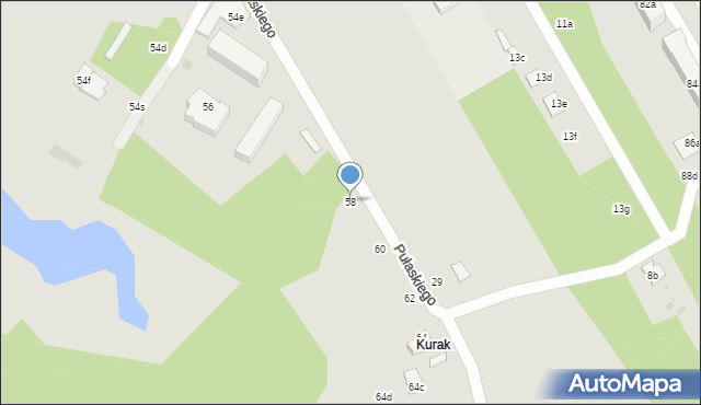 Zgierz, Pułaskiego Kazimierza, gen., 58, mapa Zgierz