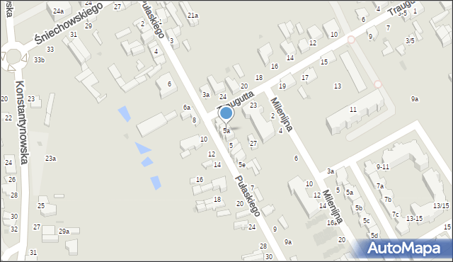 Zgierz, Pułaskiego Kazimierza, gen., 5a, mapa Zgierz