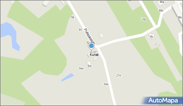 Zgierz, Pułaskiego Kazimierza, gen., 64, mapa Zgierz