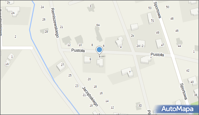 Zielonki-Wieś, Pustoła Władysława, 7, mapa Zielonki-Wieś