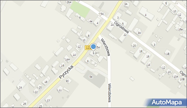 Dolice, Pyrzycka, 7, mapa Dolice