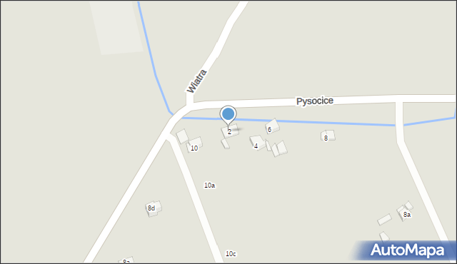 Kraków, Pysocice, 2, mapa Krakowa