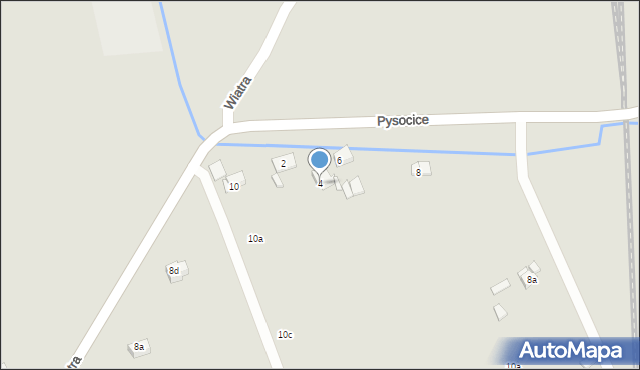 Kraków, Pysocice, 4, mapa Krakowa