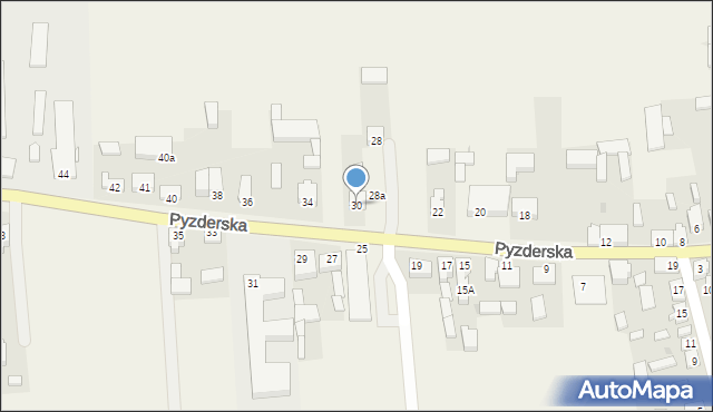 Lądek, Pyzderska, 30, mapa Lądek