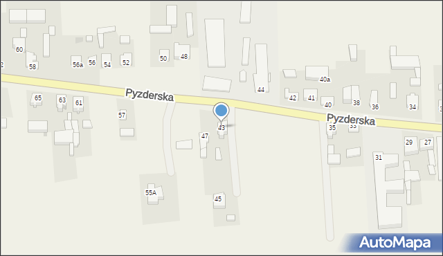 Lądek, Pyzderska, 43, mapa Lądek