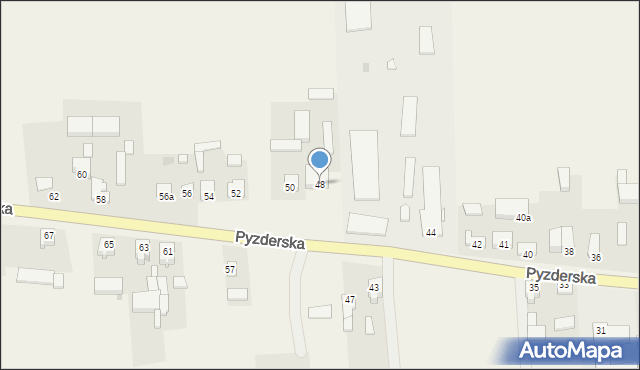 Lądek, Pyzderska, 48, mapa Lądek