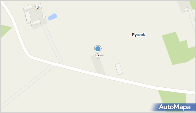 Pyczek, Pyczek, 15, mapa Pyczek