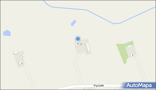 Pyczek, Pyczek, 7, mapa Pyczek