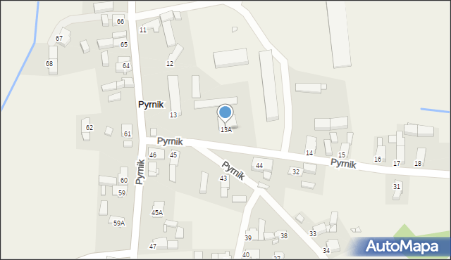 Pyrnik, Pyrnik, 13A, mapa Pyrnik