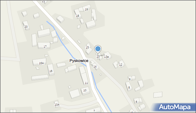 Pyskowice, Pyskowice, 13, mapa Pyskowice