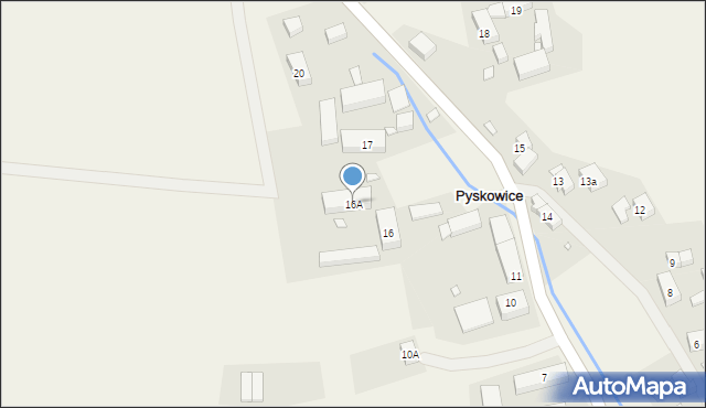 Pyskowice, Pyskowice, 16A, mapa Pyskowice