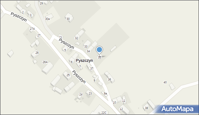 Pyszczyn, Pyszczyn, 35, mapa Pyszczyn