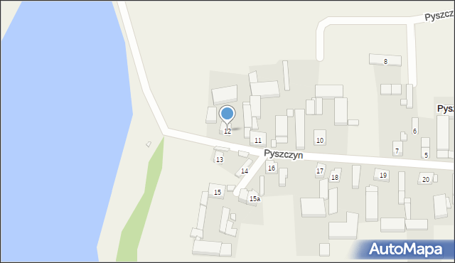 Pyszczyn, Pyszczyn, 12, mapa Pyszczyn