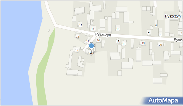 Pyszczyn, Pyszczyn, 15a, mapa Pyszczyn